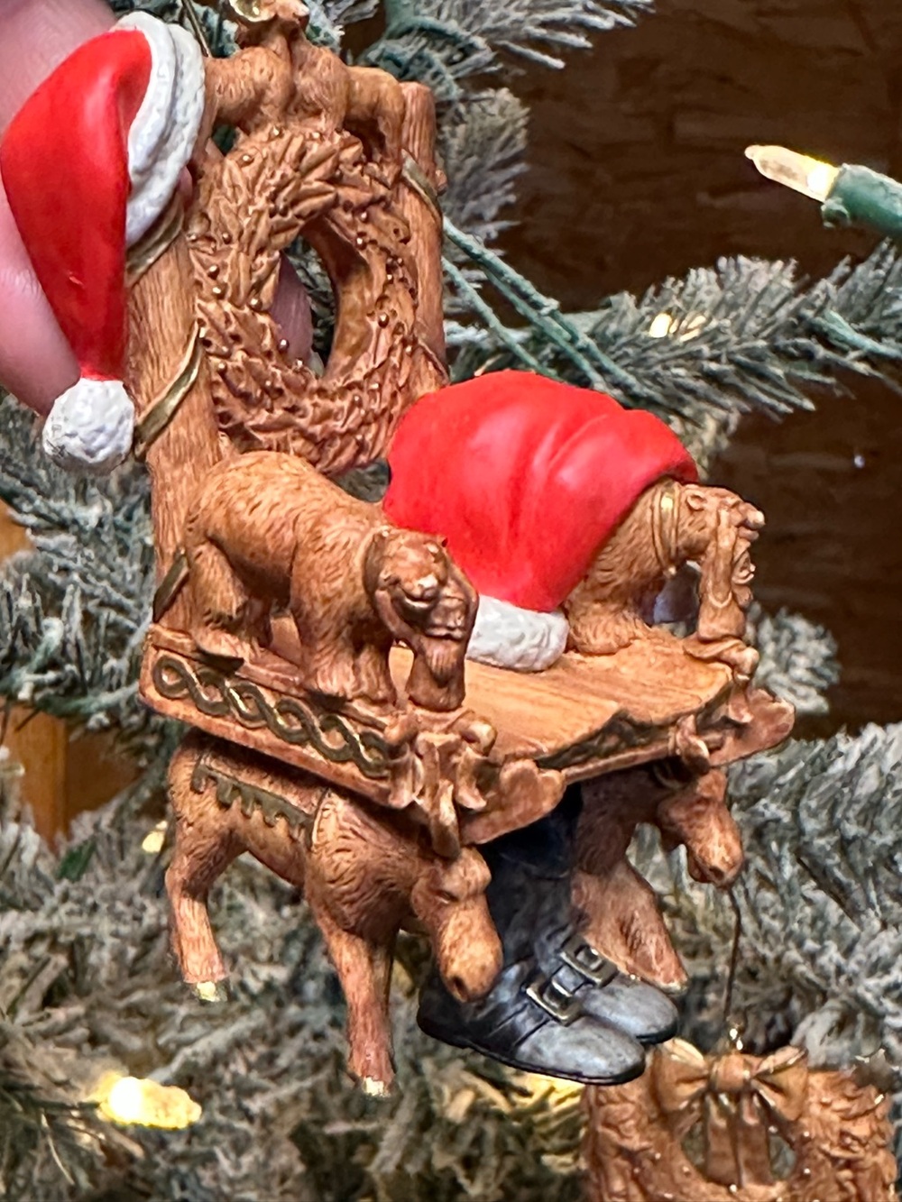 Hallmark Keepsake Santa & Mrs Claus Chair Ornaments Set of 2 - Picture 5 of 8